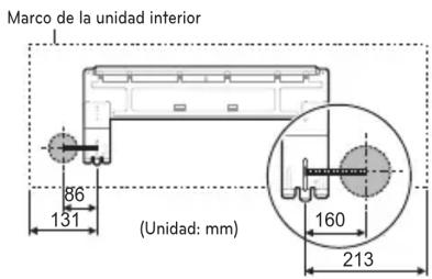 Marco de la unidad interior 86 131 (Unidad: mm) 160 213