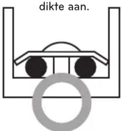 dikte aan.