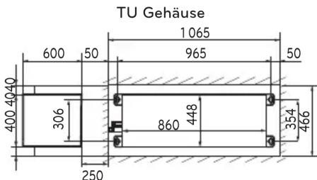 TU Gehäuse 1065 600 50 965 50 400 4040 306 860 448 354 250 466