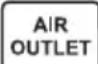 LG UM18FH - Sélection de la direction de sortie d'air (pour la console) - 1