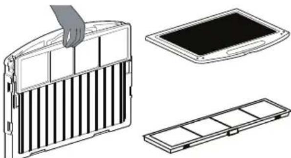 LG UM36FH - Cleaning the deodorization filter/PM1.0 filter (Optional) - 3
