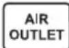 LG UM36FH - Sélection de la direction de sortie d'air (pour la console) - 1