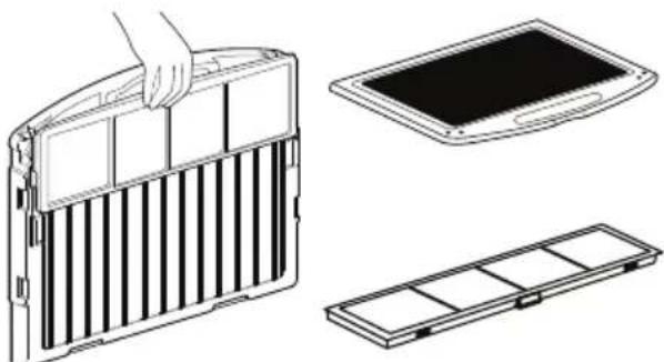 LG UM36FH - Nettoyage du filtre de désodorisation/filtre pm1.0 (en option) - 3