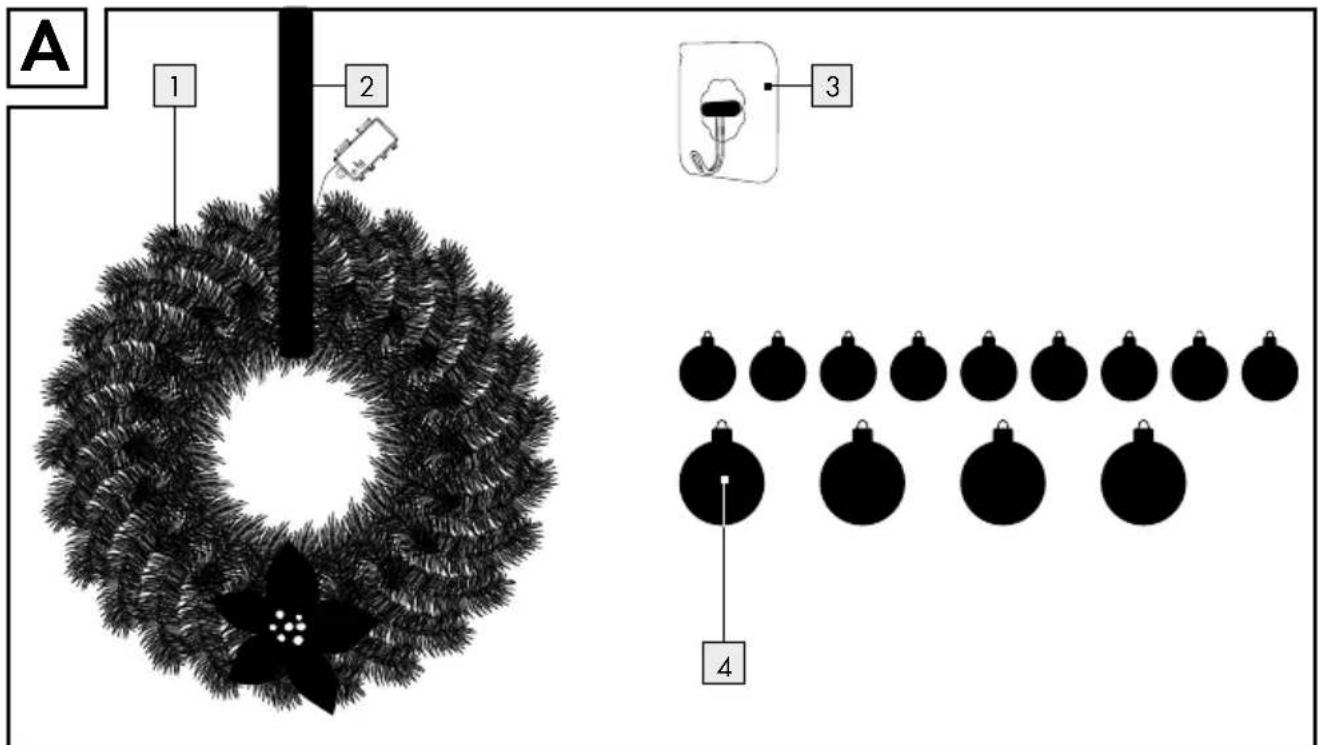 Livarno Lux HG09636 - COURONNE DE NOEL A LED - 1