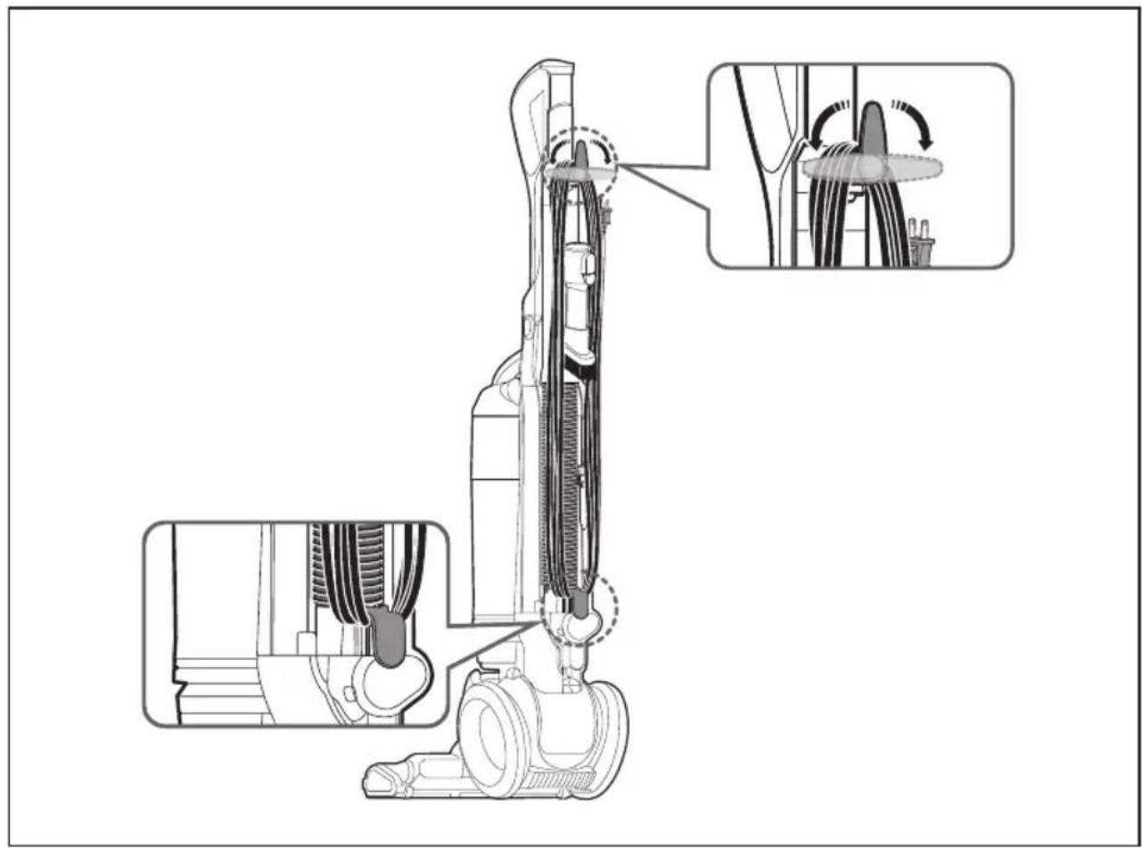 SAMSUNG SU12F40SD - RECOGIDA DEL CABLE DE ALIMENTACION - 1