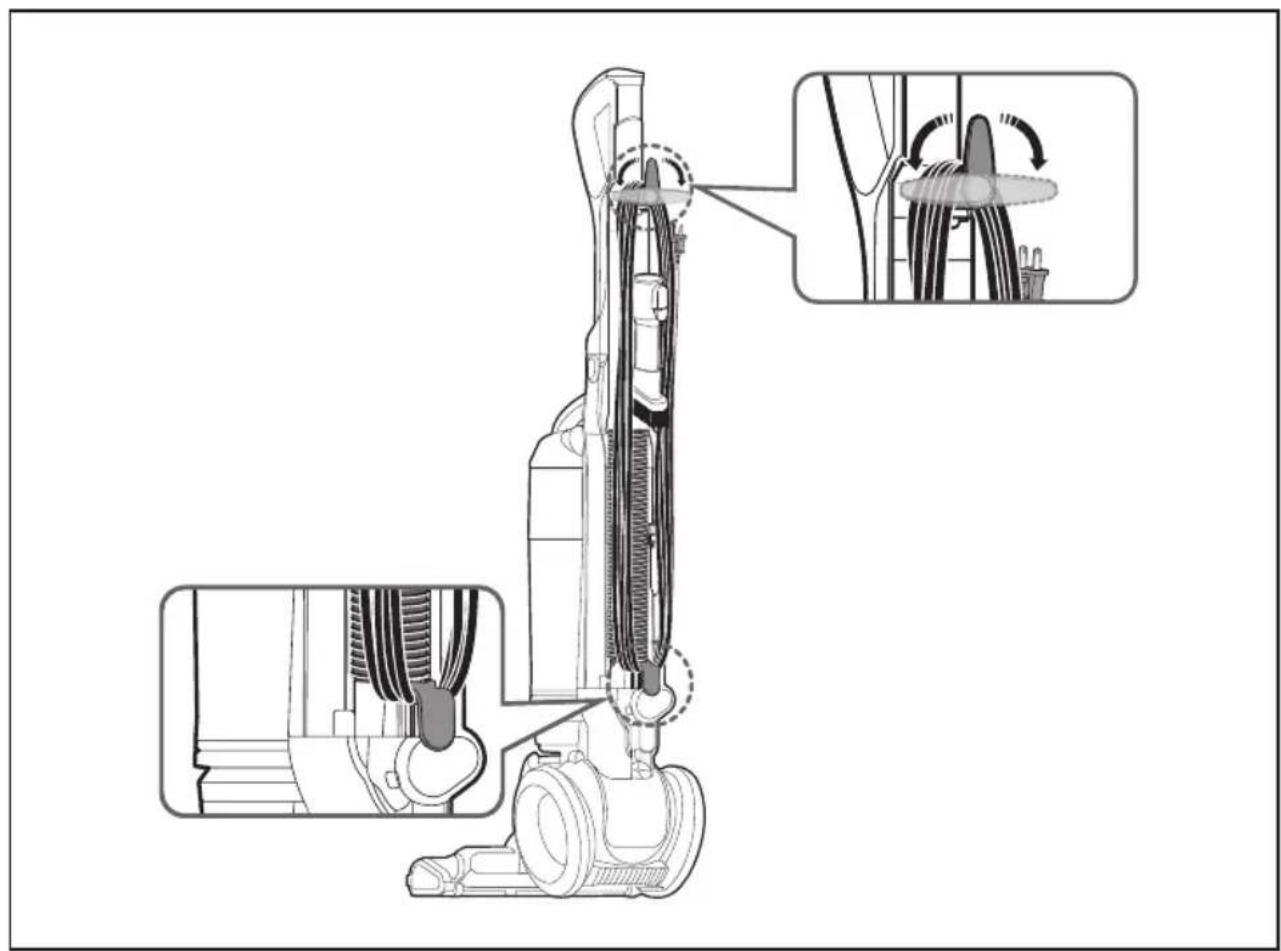 SAMSUNG SU12F40SD - STOWING THE POWER CORD - 1