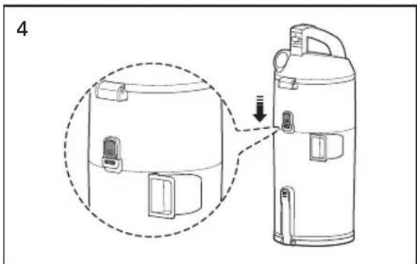 SAMSUNG SU12F40SD - VIDER le réservoir de poussière - 9