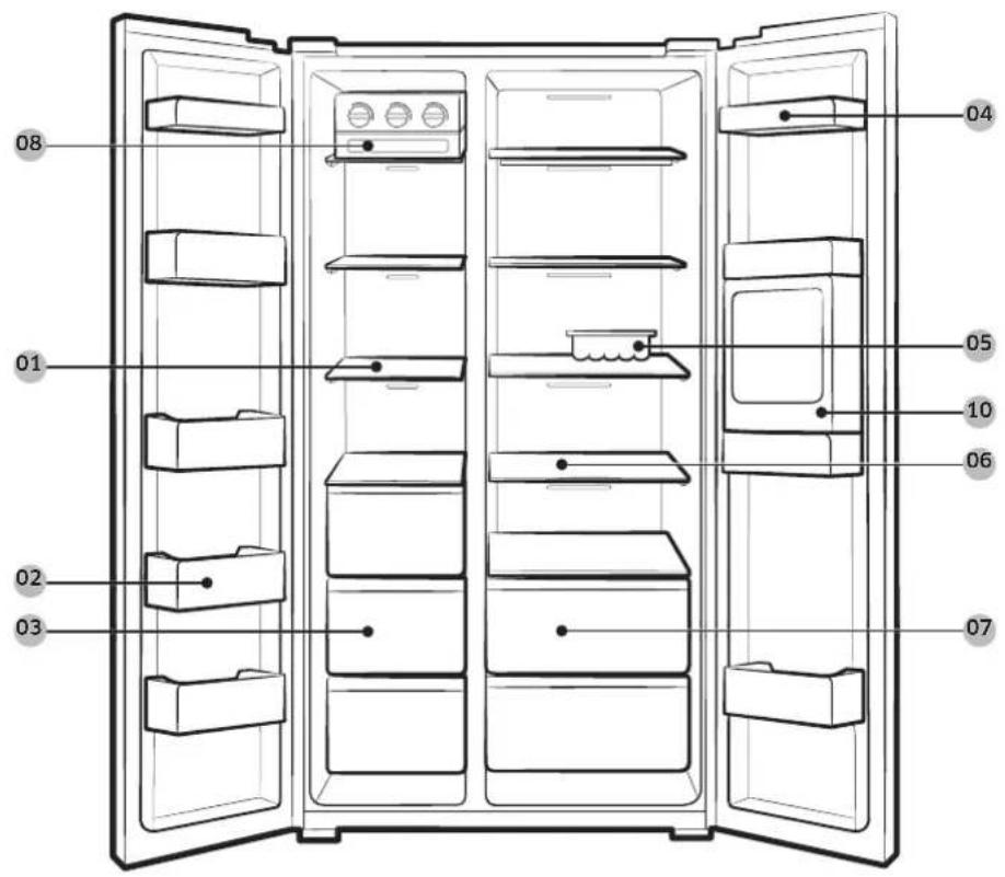 SAMSUNG RS51K57807S - Refrigerator at a glance - 1