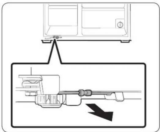 SAMSUNG RS51K57807S - Disconnect the water line (applicable models only) - 1
