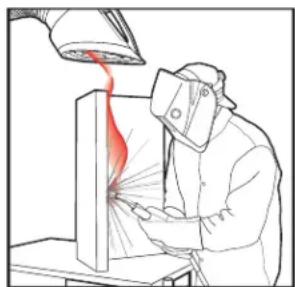 LINCOLN ELECTRIC WELDPAK 140HD - KEEP YOUR HEAD OUT OF THE FUMES. - 1