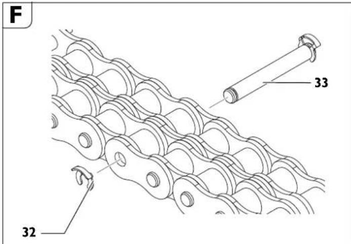 Fein RSG EX18b - Colocacion de eslabones de la capena adiconiales. - 1