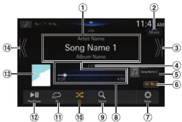 ALPINE iLX705E46 - USB Audio - 1