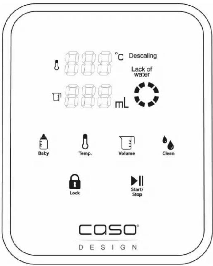 CASO HW 1660 - Control panel - 1