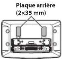 ALPINE iLXF115T6 - Fixez la plaque arrriere en l'alignant sur la position haute/basse de l'unité d'affichage. - 2