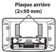 ALPINE iLXF115T6 - Fixez la plaque arrriere en l'alignant sur la position haute/basse de l'unité d'affichage. - 1