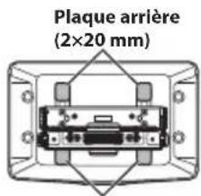 ALPINE iLXF115T6 - Fixez la plaque arrriere en l'alignant sur la position haute/basse de l'unité d'affichage. - 3