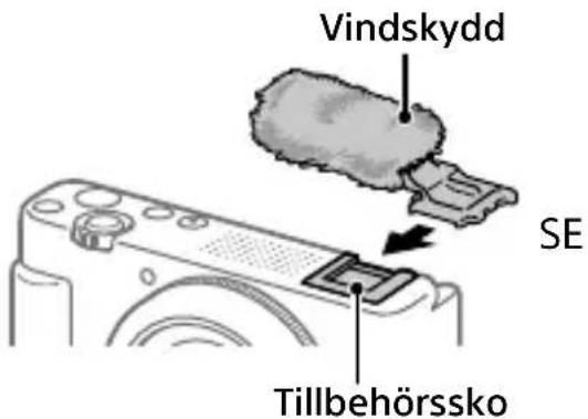 SONY ZV1F - Anvanda vindskyddet (medfoljer) - 1