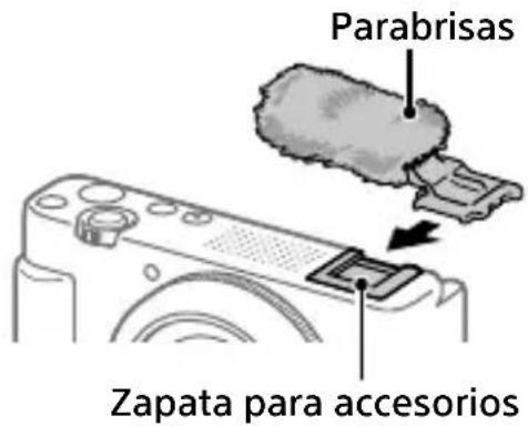 SONY ZV1F - Utilización del parabrasas (suministrado) - 1