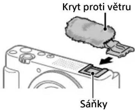 SONY ZV1F - Používání krytu proti větru (přiložen) - 1