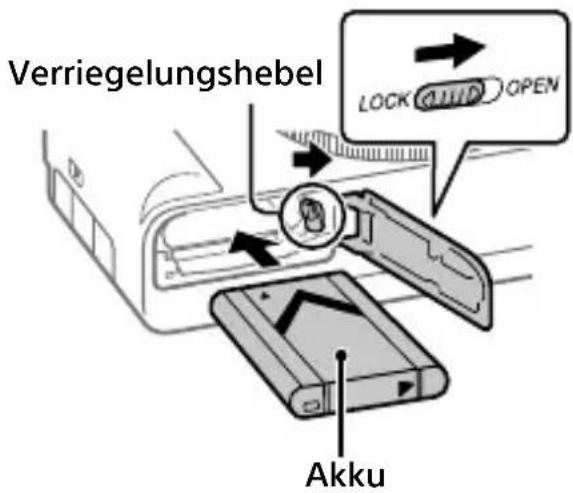 SONY ZV1F - Einsetzen des Akkus (mitgeliefert)/der Speicherkarte (getrennt erhalten) in die Kamera - 1