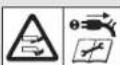 FLYMO EasiGlide Plus 330V - Symbole auf dem Produkt: - 3