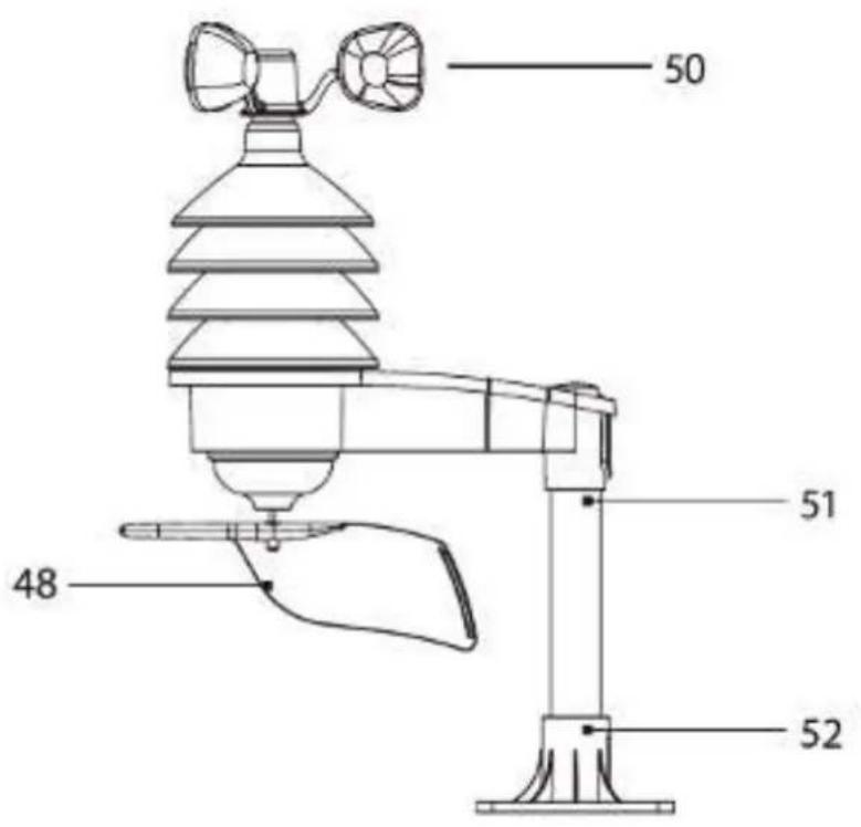 DENVER WS650 - Temperatuur-/vochtigheids-/windsensor - 2