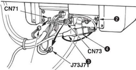 CN71 ② CN73 ④ ③ J73J7T