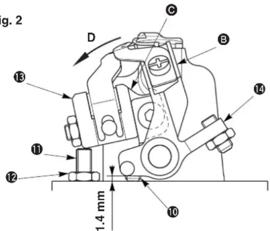 g. 2 D C B 13 14 11 12 1.4 mm 10