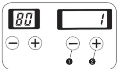 80 - + 1 - + ① ②