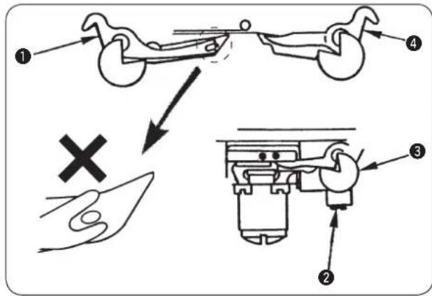 Diagram illustrating a mechanical or fluid system with labeled components and directional arrows, including a cross symbol indicating failure or error.