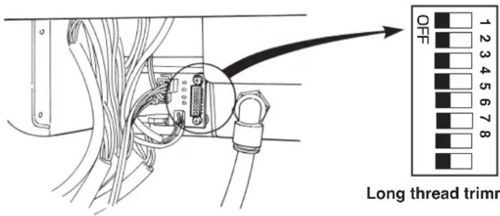 1 2 3 4 5 6 7 8 OFF Long thread trimn