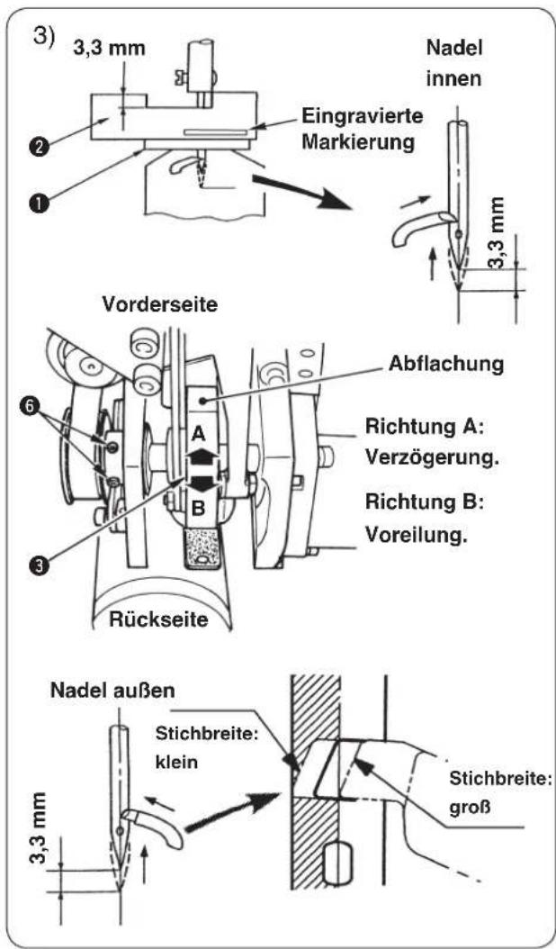 JUKI MEB3200 - Einstellverfahren - 2