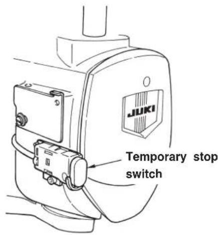 JUKI Temporary stop switch