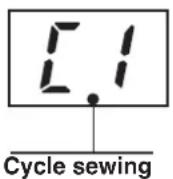 JUKI MEB3200 - Performing procedure of the cycle sewing - 5