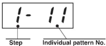 Step Individual pattern No.