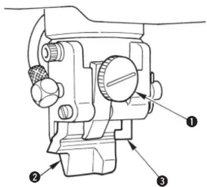 JUKI MEB3200 - Auswechseln des Stoffmessers und Messeranschlags - 1