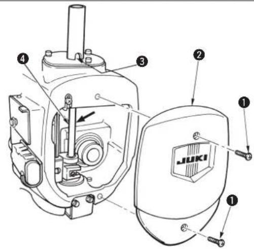 JUKI MEB3200 - ■ Modo de lubricar la barra de aguja y los componentes de leva - 2