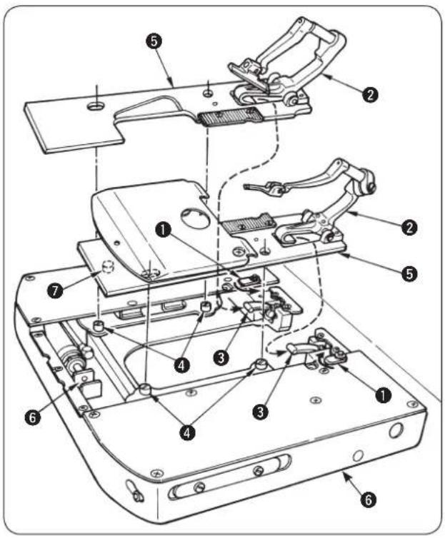 Technical diagram of a device with numbered components for identification