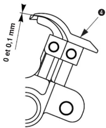 Diagram illustrating a mechanical or fluidic process with labeled components and directional arrows, including a cross symbol indicating failure or rejection.