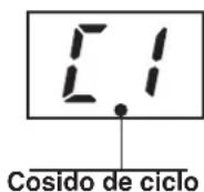 JUKI MEB3200 - Modo de ejecutar el procedimiento de cosido cíclico - 5