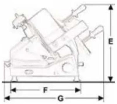 E F G