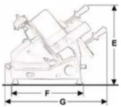 E F G