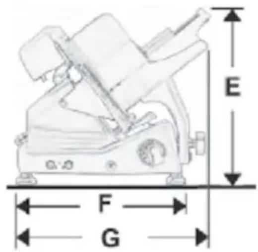 E F G