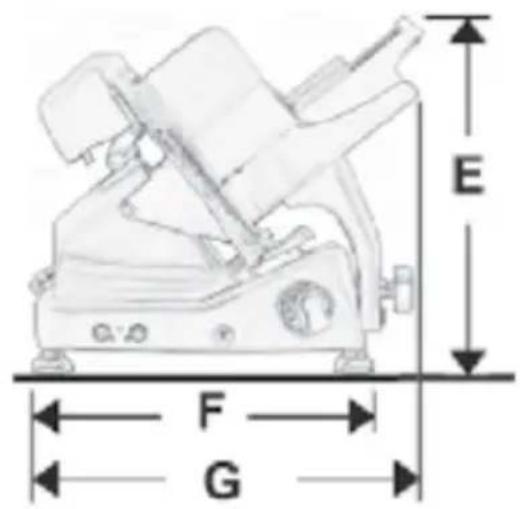 E F G