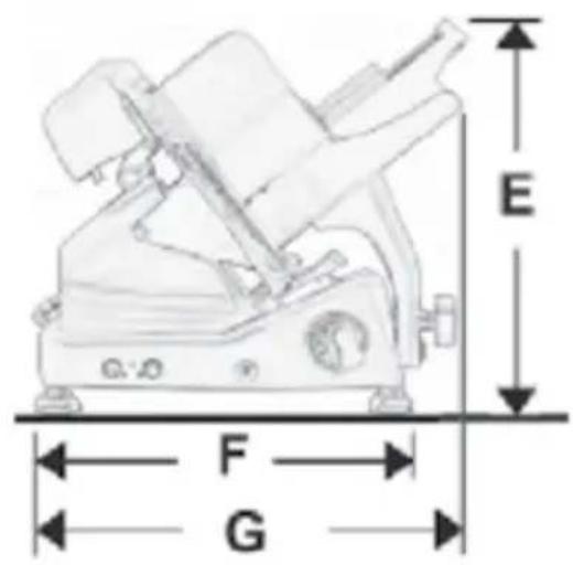 E F G