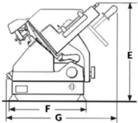 E F G