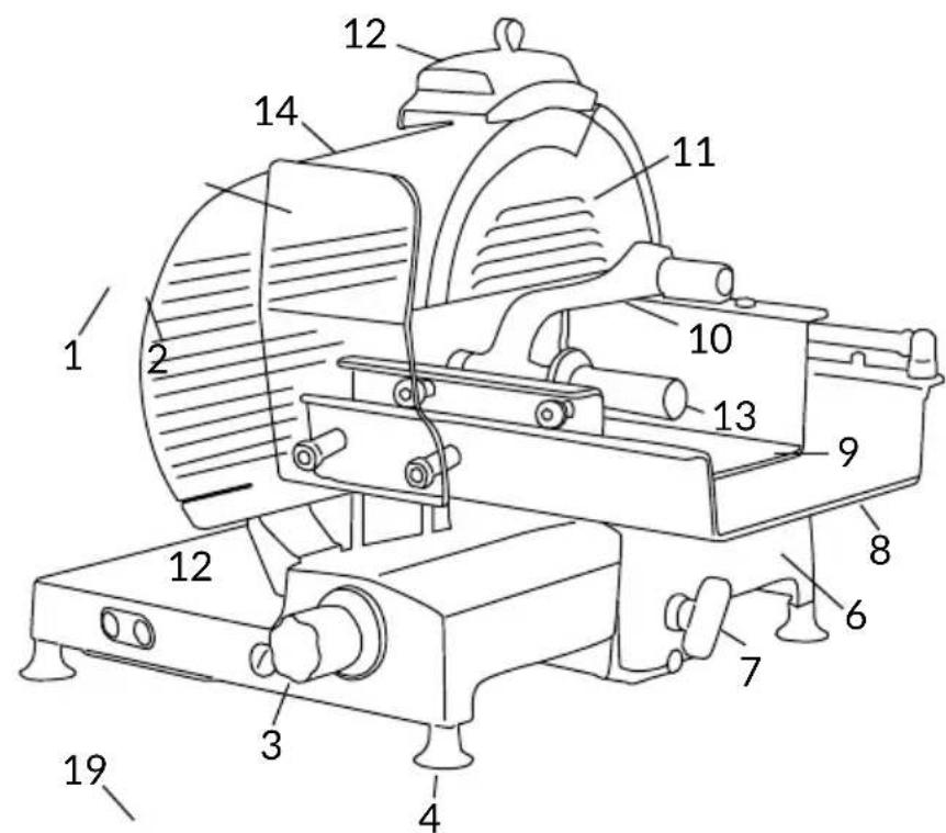 Berkel Domina Macelleria SLH315 - MAIN COMPONENTS - 1