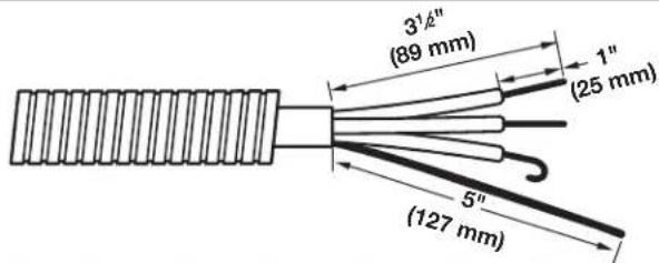 AMANA 4396037RP - Prepare your 4-wire cable for direct connection - 1