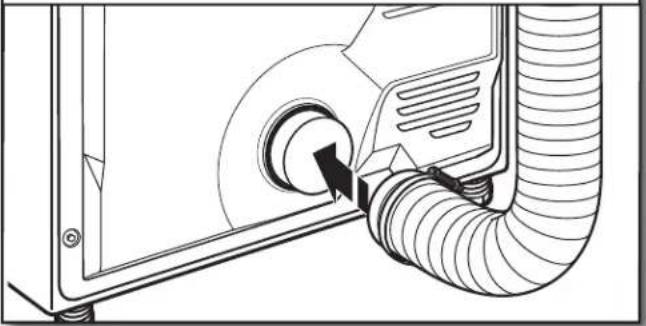AMANA 4396037RP - Raccorder le conduit d'évacuation à la bouche d'évacuation - 1