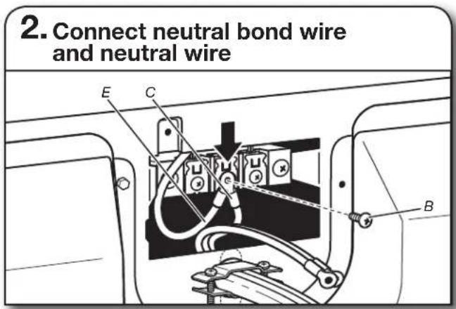 AMANA 4396037RP - Prepare to connect neutral bond wire and neutral wire - 2